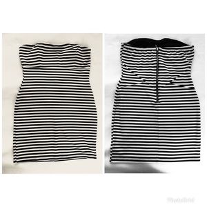 Mini strapless stripe forever 21 Dress